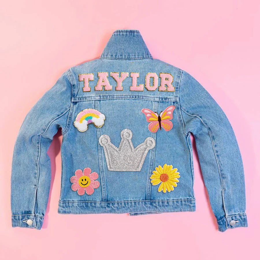 Infinity Kid's Personalized Patch Denim Jacket